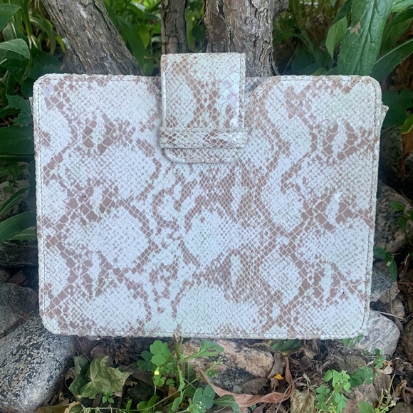 Maurizio Taiuti Made in Italy Snakeskin Leather Clutch Bag - Picture 2 of 14